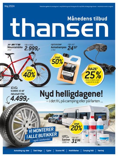 Tilbud fra Biler og motor i Odense | Aktuel tilbudsavis hos Thansen | 3.5.2024 - 28.5.2024