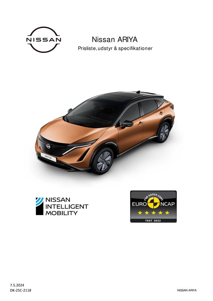 Nissan katalog i Nykøbing Mors | Nissan ARIYA | 8.5.2024 - 8.5.2025