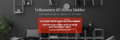 Tilbud fra Hjem og møbler i København | Spar 20% hos Olsson Møbler | 9.5.2024 - 23.5.2024
