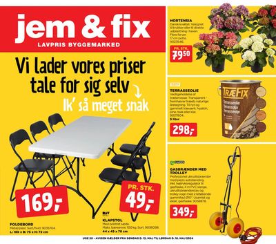 Tilbud fra Byggemarkeder i Hørsholm | jem & fix Tilbudsavis hos jem & fix | 11.5.2024 - 18.5.2024