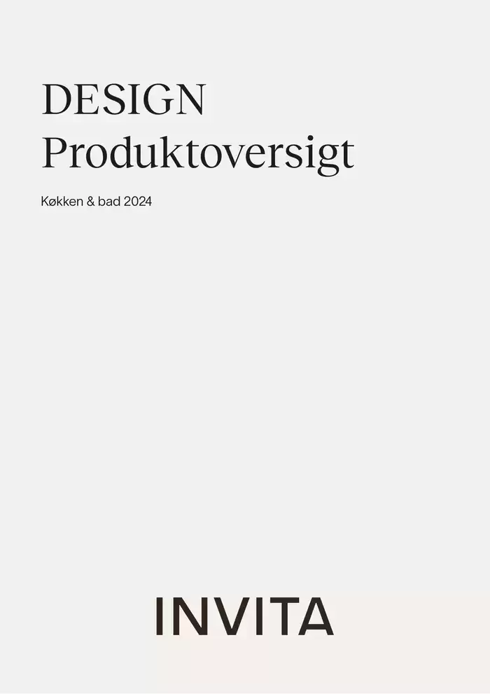 Invita katalog i Fredericia | Produktoversigt | 10.7.2024 - 31.12.2024