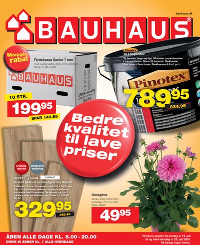 Tilbud fra Byggemarkeder i Frederiksberg | Tilbud til kupjægere hos Bauhaus | 19.7.2024 - 2.8.2024
