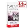 12 + 2,4 kg gratis! 14,4 kg Wolf of Wilderness - Kornfri på tilbud til 469,9 kr. hos Zooplus DK
