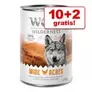 10 + 2 gratis! 12 x 400 g Wolf of WildernessNYHED på tilbud til 215,9 kr. hos Zooplus DK