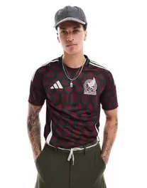 Adidas Football - Copa America 24/25 Mexico - Hjemmebanetrøje i bordeaux på tilbud til 524,3 kr. hos Asos