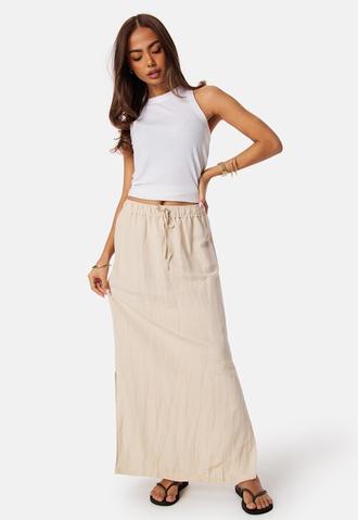 Linen Blend Maxi Skirt på tilbud til 359 kr. hos Bubbleroom