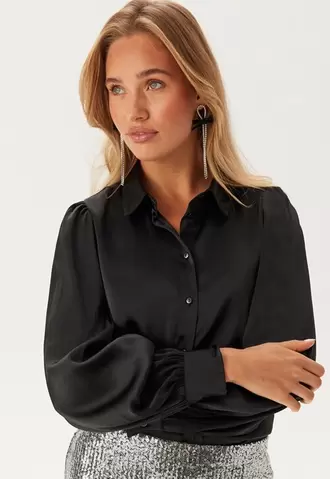 Puff Sleeve Structured Shirt på tilbud til 429 kr. hos Bubbleroom