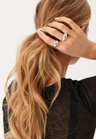 Dune Rings, 2-in-1 Set, Silver på tilbud til 499 kr. hos Bubbleroom