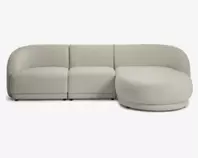 Sofa Med Chaiselong Højre Beige på tilbud til 7487 kr. hos Daells Bolighus