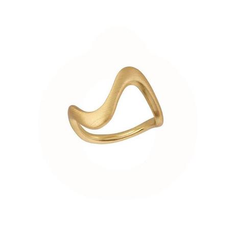 ByBiehl - Wave ring - 5-3704-GP på tilbud til 596 kr. hos Vibholm Guld & Sølv