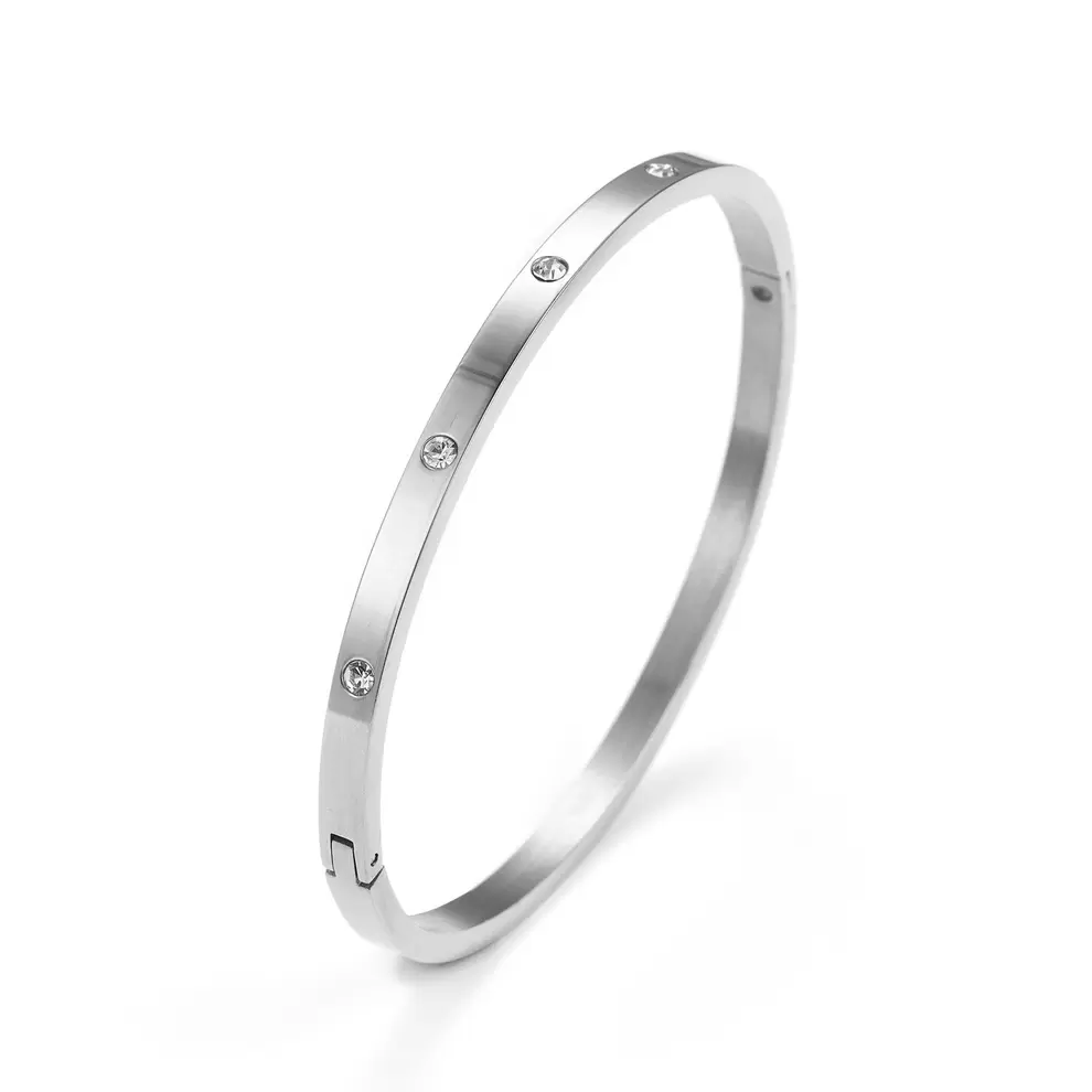 Baía Jewellery - Antonia bangle, Medium - Rustfrit stål på tilbud til 349 kr. hos Vibholm Guld & Sølv