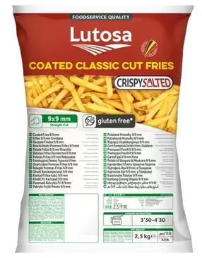 Pommes frites coated salted på tilbud til 32,95 kr. hos Dagrofa Food Service