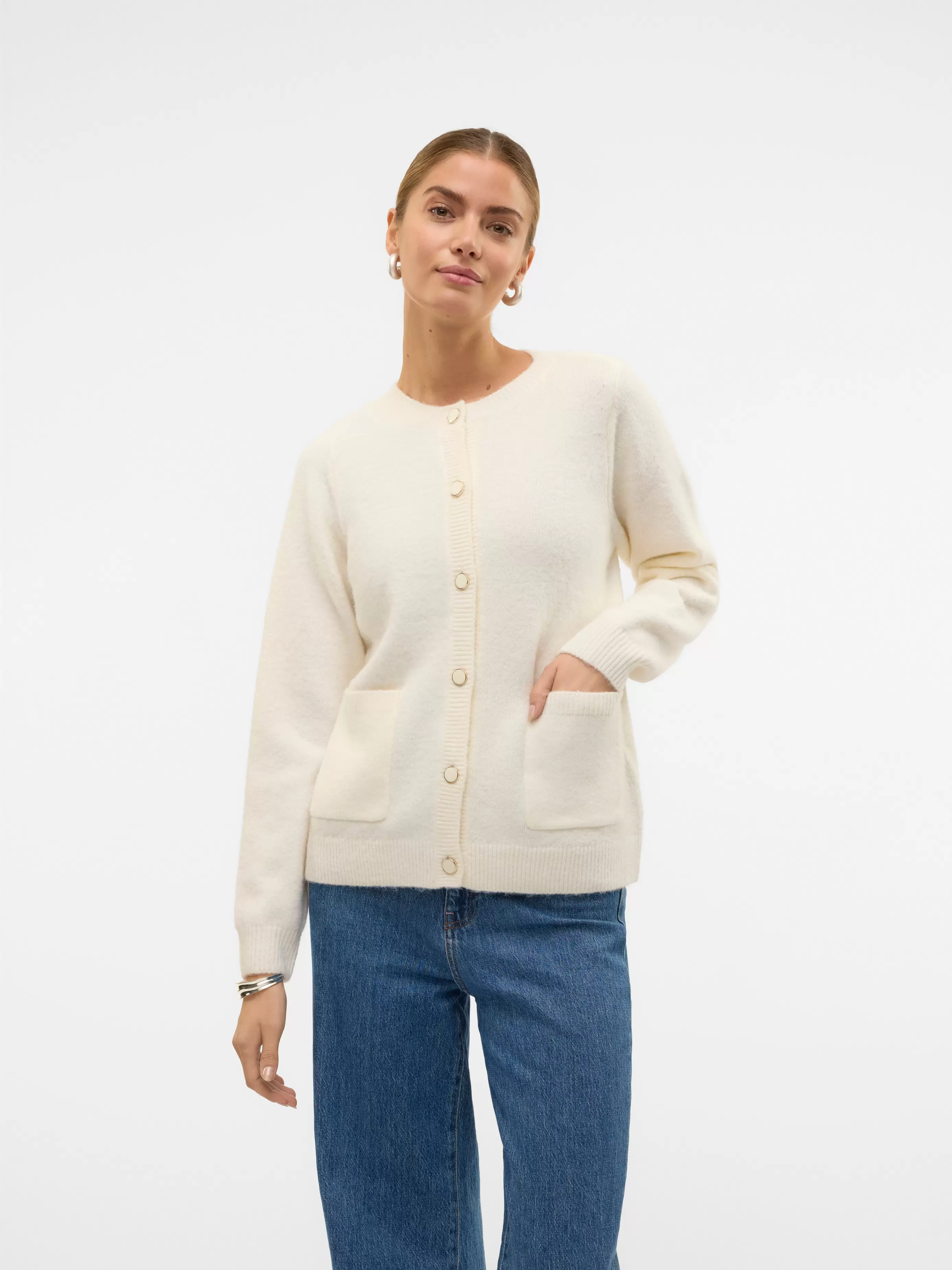 VMLULEE Strikket cardigan på tilbud til 399,95 kr. hos Vero Moda