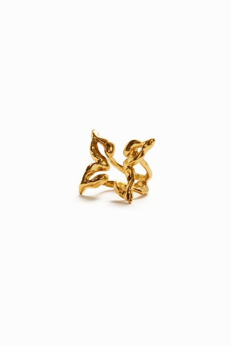 New collection Zalio gold plated butterfly ring på tilbud til 1099 kr. hos Desigual
