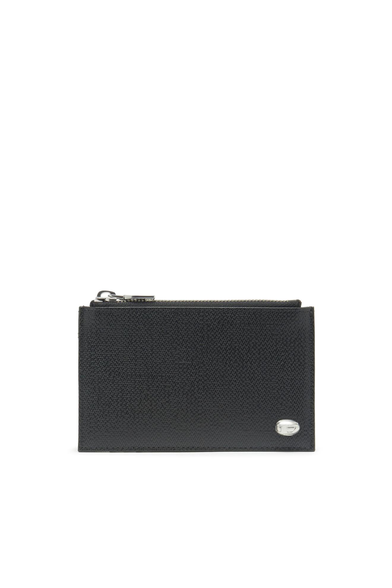 Slim card holder in textured leather på tilbud til 500 kr. hos Diesel