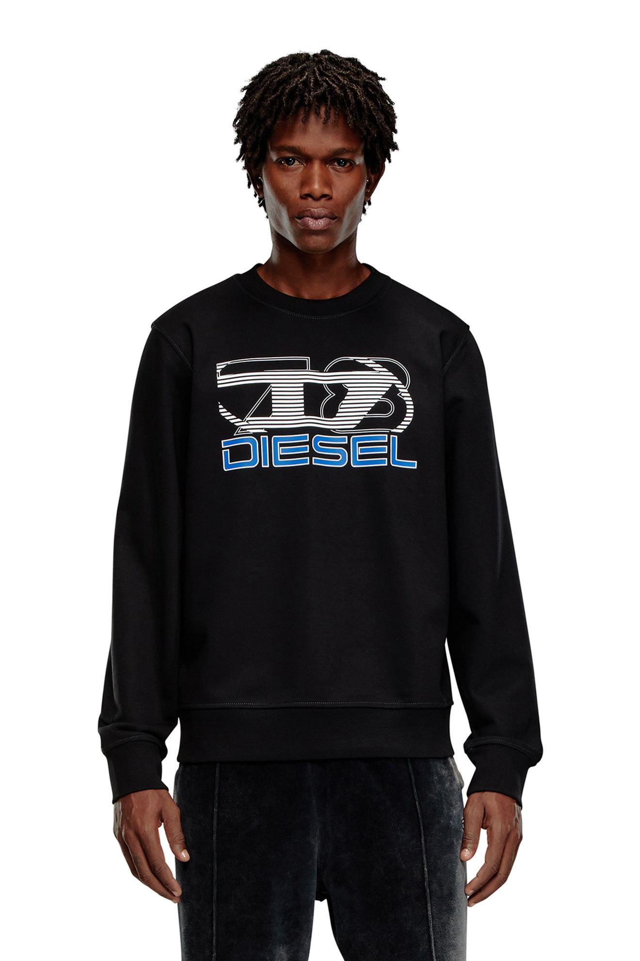 Sweatshirt with logo print på tilbud til 900 kr. hos Diesel