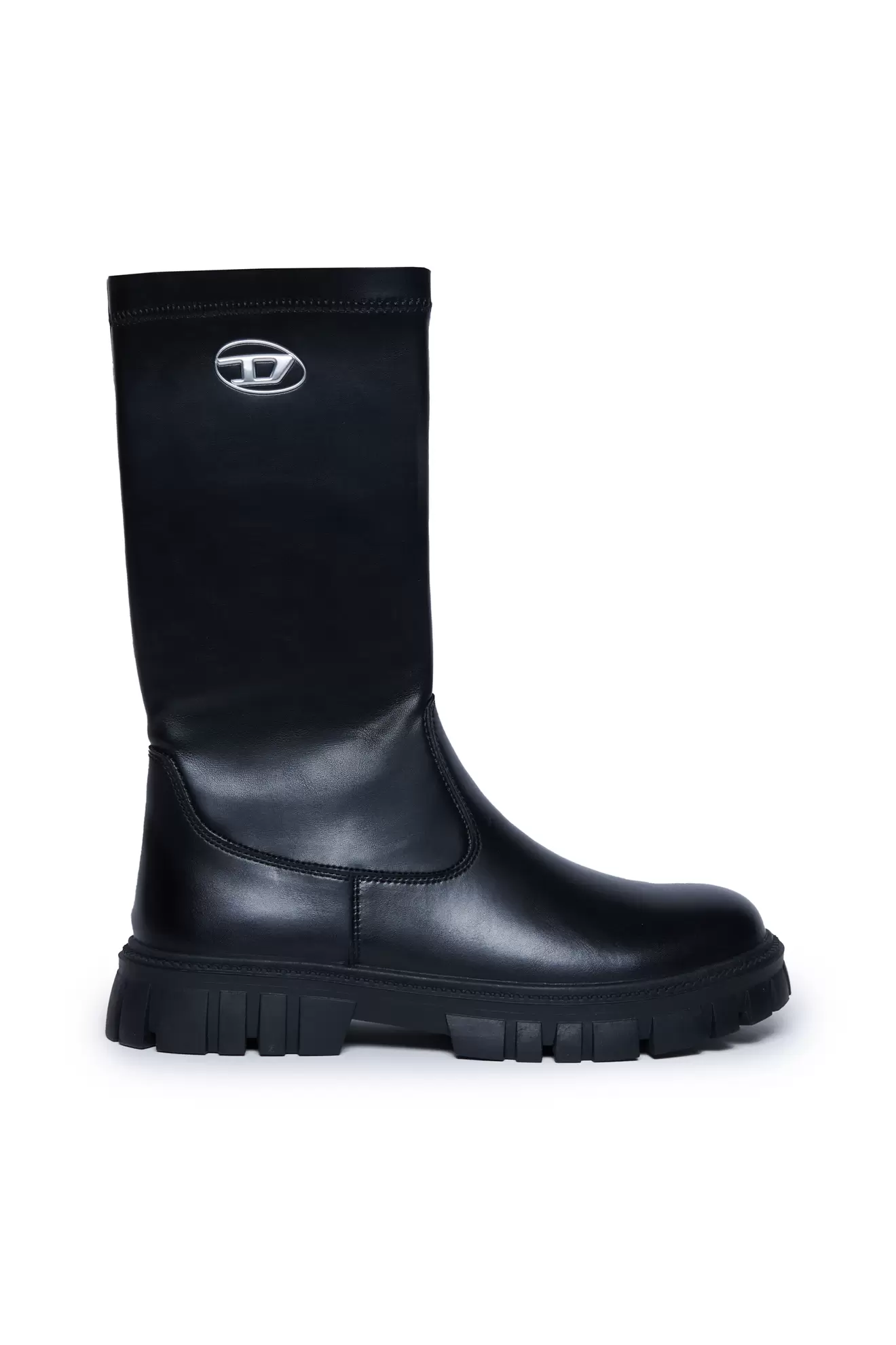 Knee-high leather boots på tilbud til 1719 kr. hos Diesel