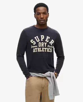 Vintage Athletic Long Sleeve Top på tilbud til 499 kr. hos Superdry