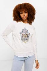 Two-material "Always" sweatshirt på tilbud til 19,99 kr. hos Springfield