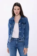 Cotton denim jacket på tilbud til 24,99 kr. hos Springfield