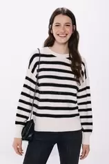 Striped crystals jumper på tilbud til 22,99 kr. hos Springfield