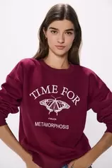 "Time for" sweatshirt på tilbud til 25,89 kr. hos Springfield