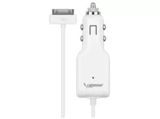 12/24V billader til iPad/iPhone/iPod 2,1A Hvid (1,2m) på tilbud til 29 kr. hos Elextra