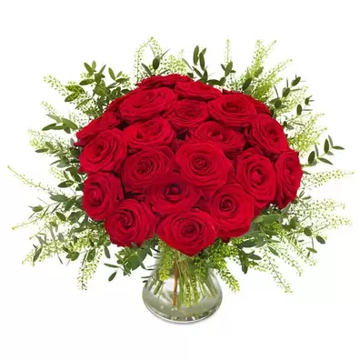 Klassiske røde roser på tilbud til 2199,95 kr. hos Euroflorist