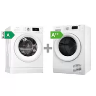 Whirlpool FFB8489WVEE + FFTM1182EE på tilbud til 5999 kr. hos Skousen