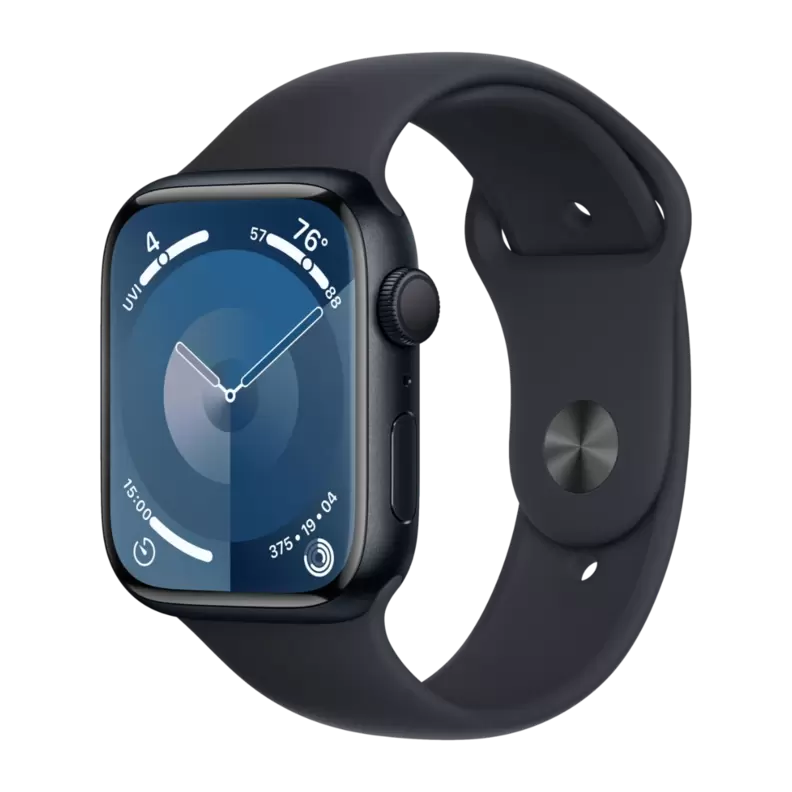 Apple Watch Series 9 GPS 45 mm, Midnat aluminium urkasse med, Midnat sportsrem - M/L på tilbud til 3783 kr. hos Expert