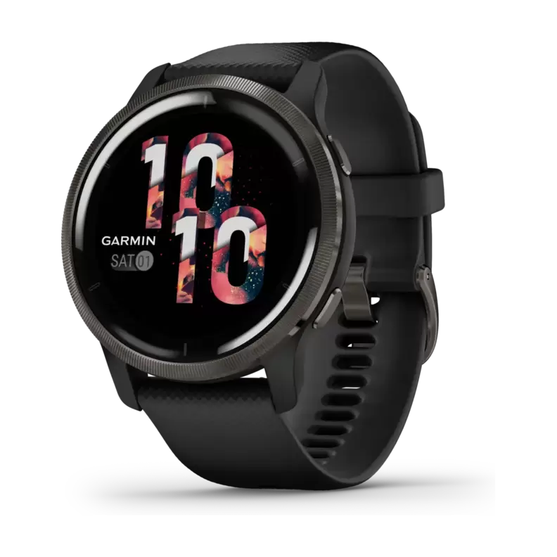 Garmin Venu 2 45 mm smartwatch I, sort/skifer på tilbud til 2524 kr. hos Expert