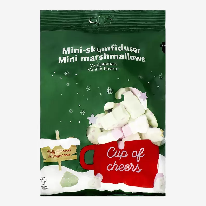 Mini snemænd og juletræsskumfiduser på tilbud til 20 kr. hos Flying Tiger