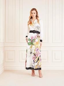 Marciano floral print long dress på tilbud til 2650 kr. hos Guess