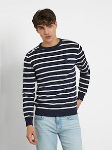 All over stripes sweater på tilbud til 350 kr. hos Guess