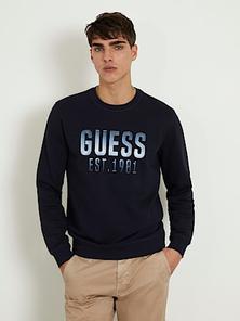 Embroidered logo sweatshirt på tilbud til 300 kr. hos Guess