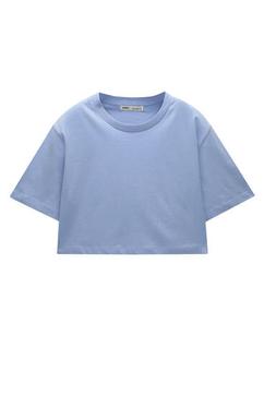 Cropped basis-T-shirt på tilbud til 69 kr. hos Pull & Bear