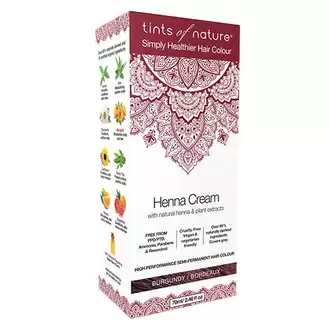 Hårfarve Henna Creme Burgundy på tilbud til 114,95 kr. hos Helsam