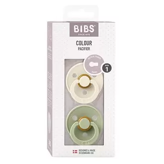 BIBS Colour Latex Size 1 Ivory/Sage 2 PACK på tilbud til 55,95 kr. hos Helsam