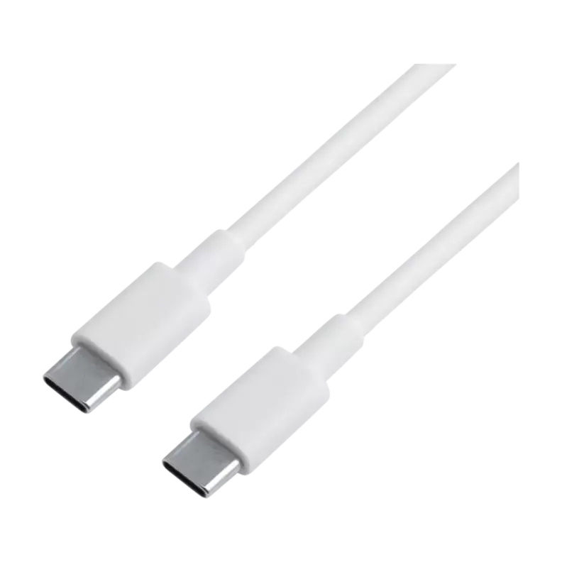 USB-C til USB-C kabel 1 M, hvid på tilbud til 99 kr. hos Power