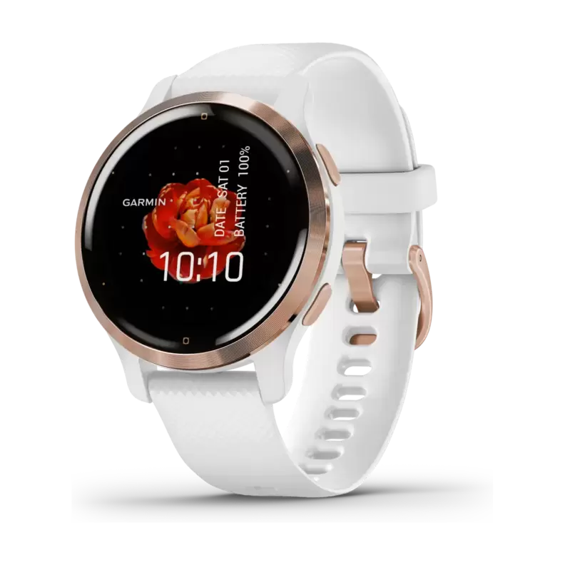 Venu 2S 40 mm smartwatch I, rose gold/hvid på tilbud til 1959,3 kr. hos Power