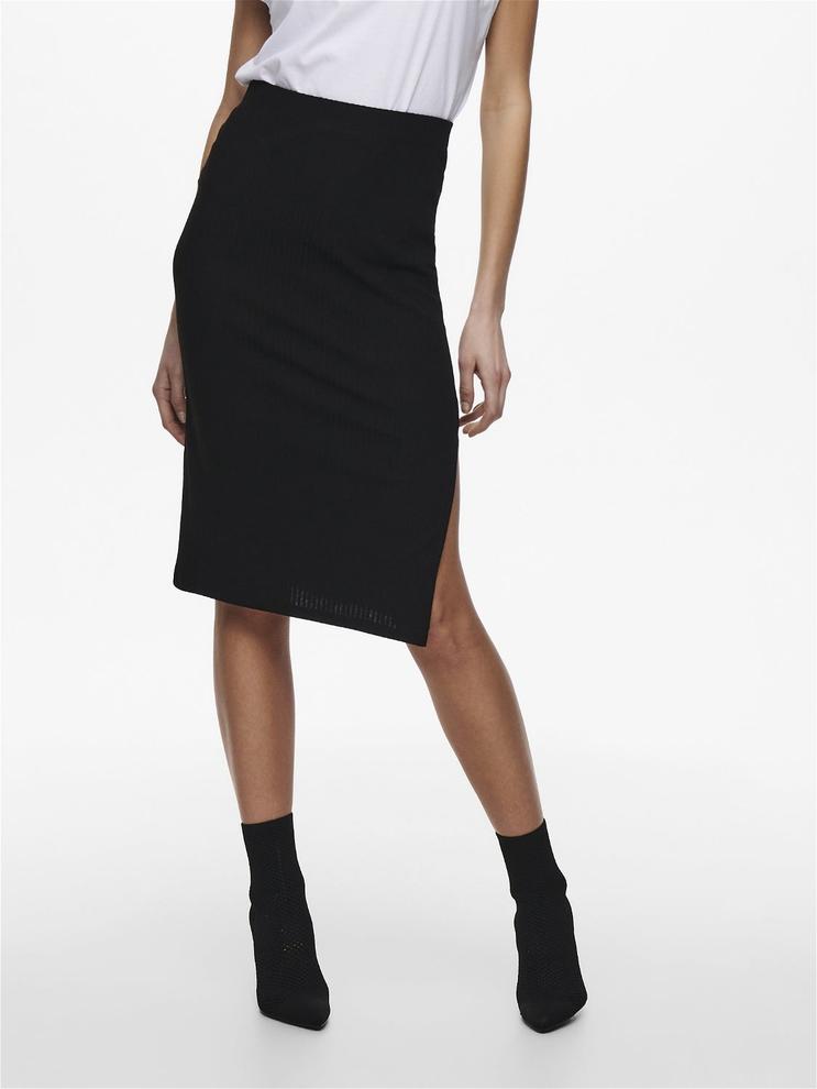 Midi nederdel med slids på tilbud til 149,95 kr. hos Only