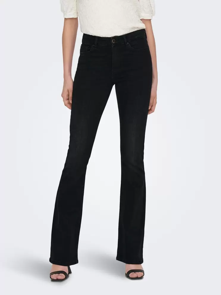 ONLBLUSH Mellemhøj talje Flared fit Jeans på tilbud til 399,95 kr. hos Only