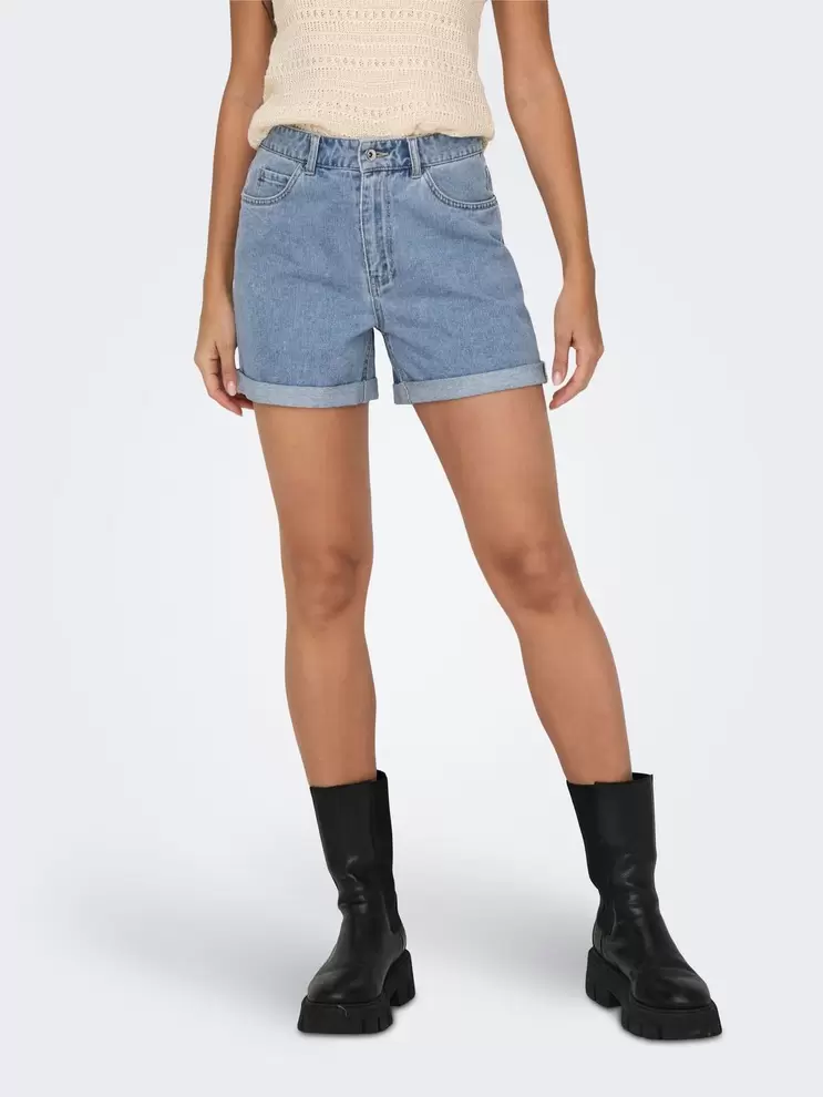 ONLVEGA Høj talje Regular fit Denim-shorts på tilbud til 179,95 kr. hos Only
