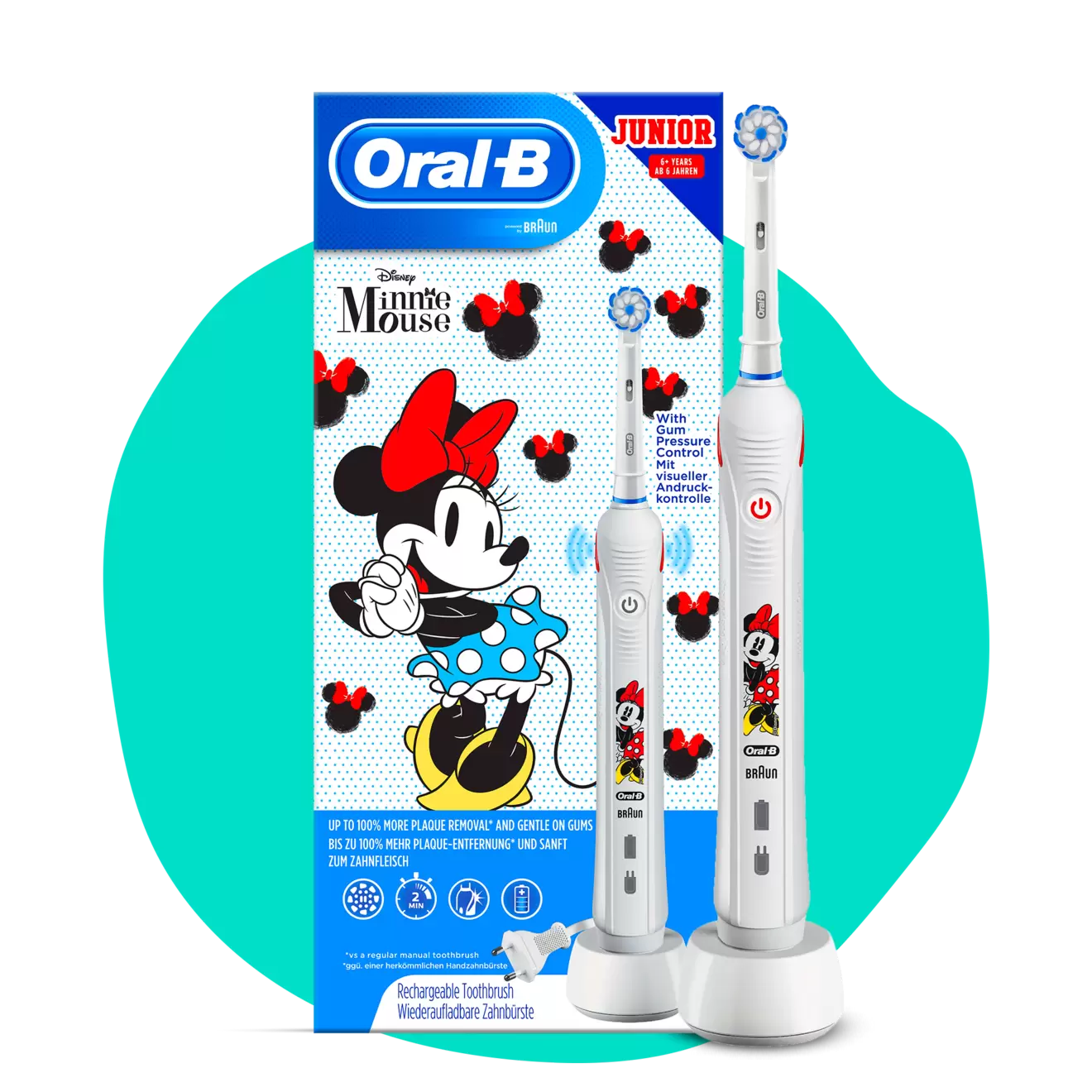 Oral-B Junior Minnie Mouse eltandbørste på tilbud til 268 kr. hos Normal