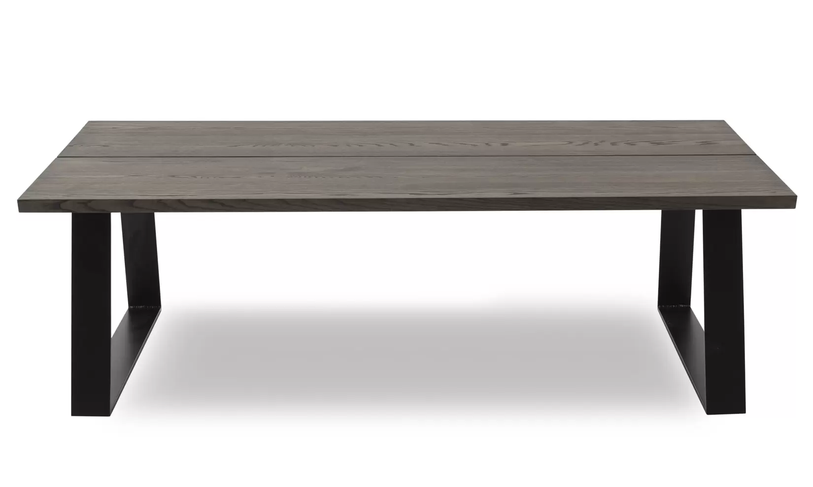 Timber Sofabord i mørkebrunt træ 150 x 45 x 90 cm + sorte ben på tilbud til 8399,3 kr. hos Ilva