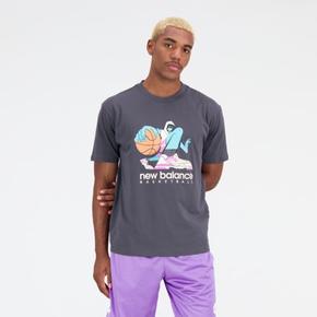Hoops Cotton Jersey Short Sleeve T-shirt                           Men's på tilbud til 224 kr. hos New Balance