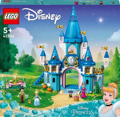43206 LEGO Disney Princess Askepot Og Prinsens Slot på tilbud til 550 kr. hos Legekæden
