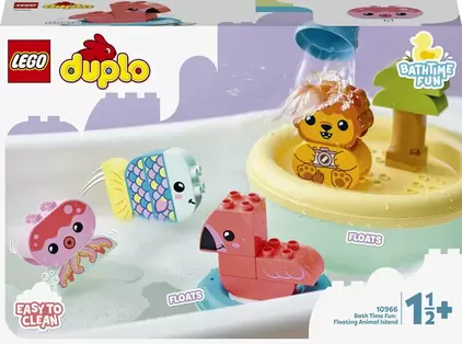 10966 LEGO DUPLO My First Sjov i badet: Flydende dyreø på tilbud til 300 kr. hos Legekæden