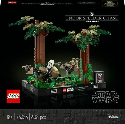 75353 LEGO STAR WARS Diorama med speederjagt på Endor™ på tilbud til 599,95 kr. hos Legekæden