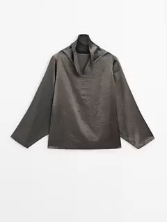 Funnel neck shirt på tilbud til 599 kr. hos Massimo Dutti